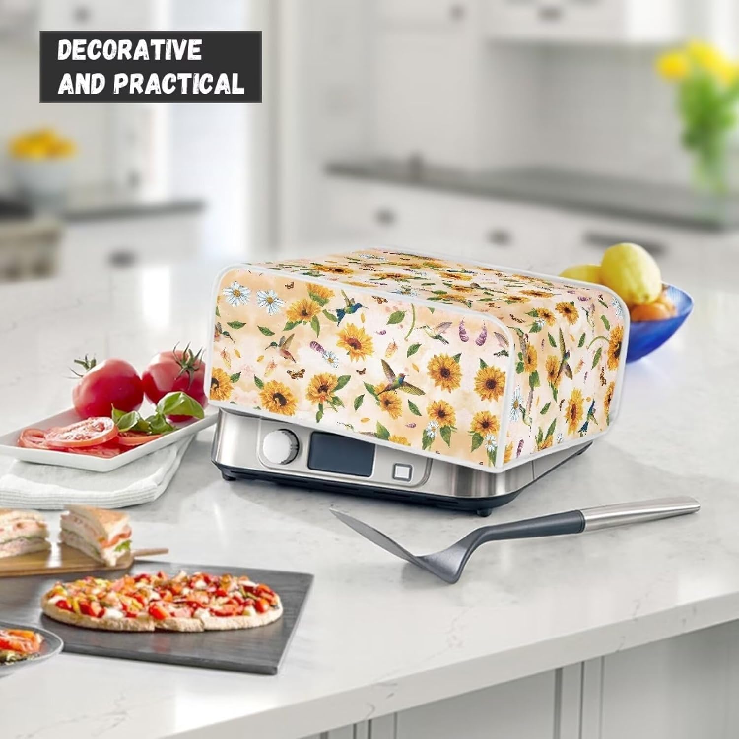 Sunflower Grill Pan Dust Cover - Durable, Lightweight, Easy to Clean – Protective Cover for Pizza Maker and Sandwich Maker