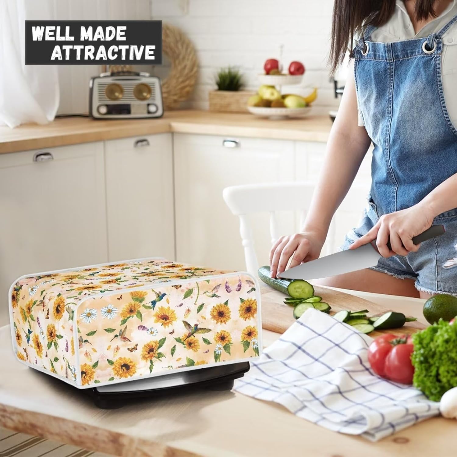 Sunflower Grill Pan Dust Cover - Durable, Lightweight, Easy to Clean – Protective Cover for Pizza Maker and Sandwich Maker