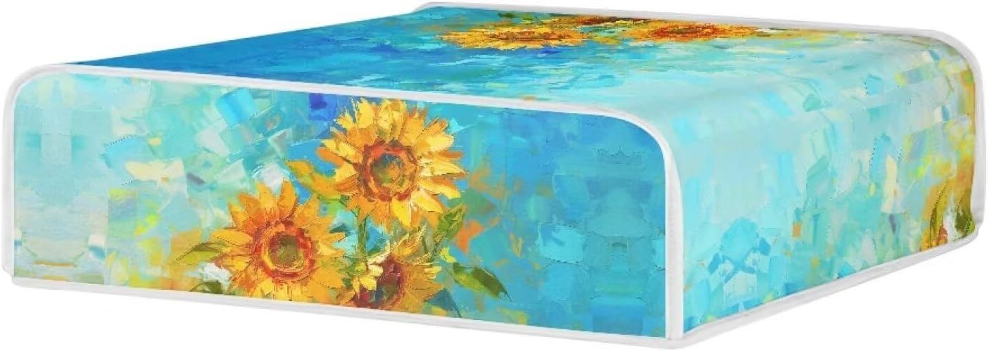 Sunflower Kitchen Electric Griddle Dust Cover for Tabletop Grills - Compatible with Panini Press and Baking Dish - Small Appliance Cover for Home Decor