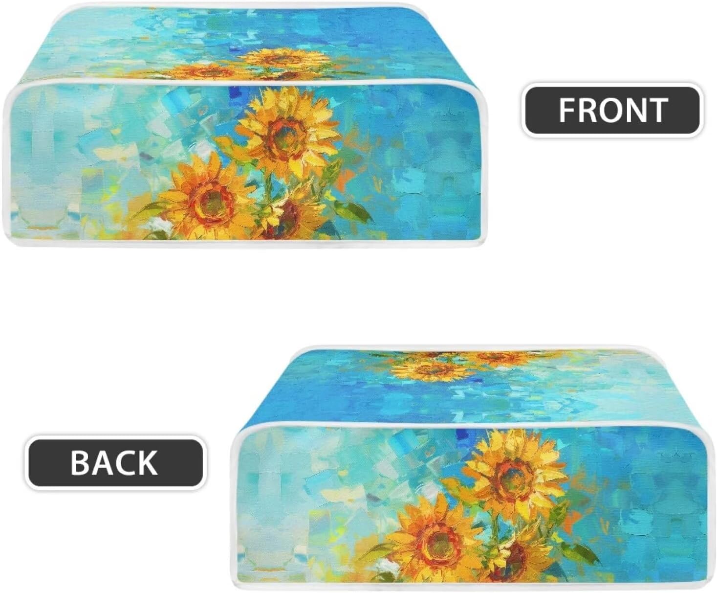 Sunflower Kitchen Electric Griddle Dust Cover for Tabletop Grills - Compatible with Panini Press and Baking Dish - Small Appliance Cover for Home Decor