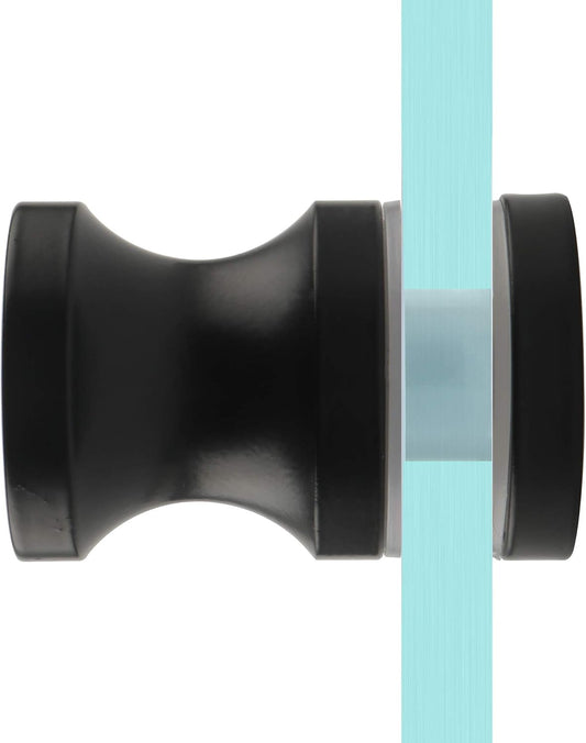 SUS304 Stainless Steel Black Finish Shower Glass Door Handle for Bathroom Sliding Doors - Alise L9000-B