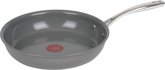 T-fal Ceramic Excellence Reserve 12 Inch Fry Pan, Nonstick, Induction Oven Safe Cookware - Grey
