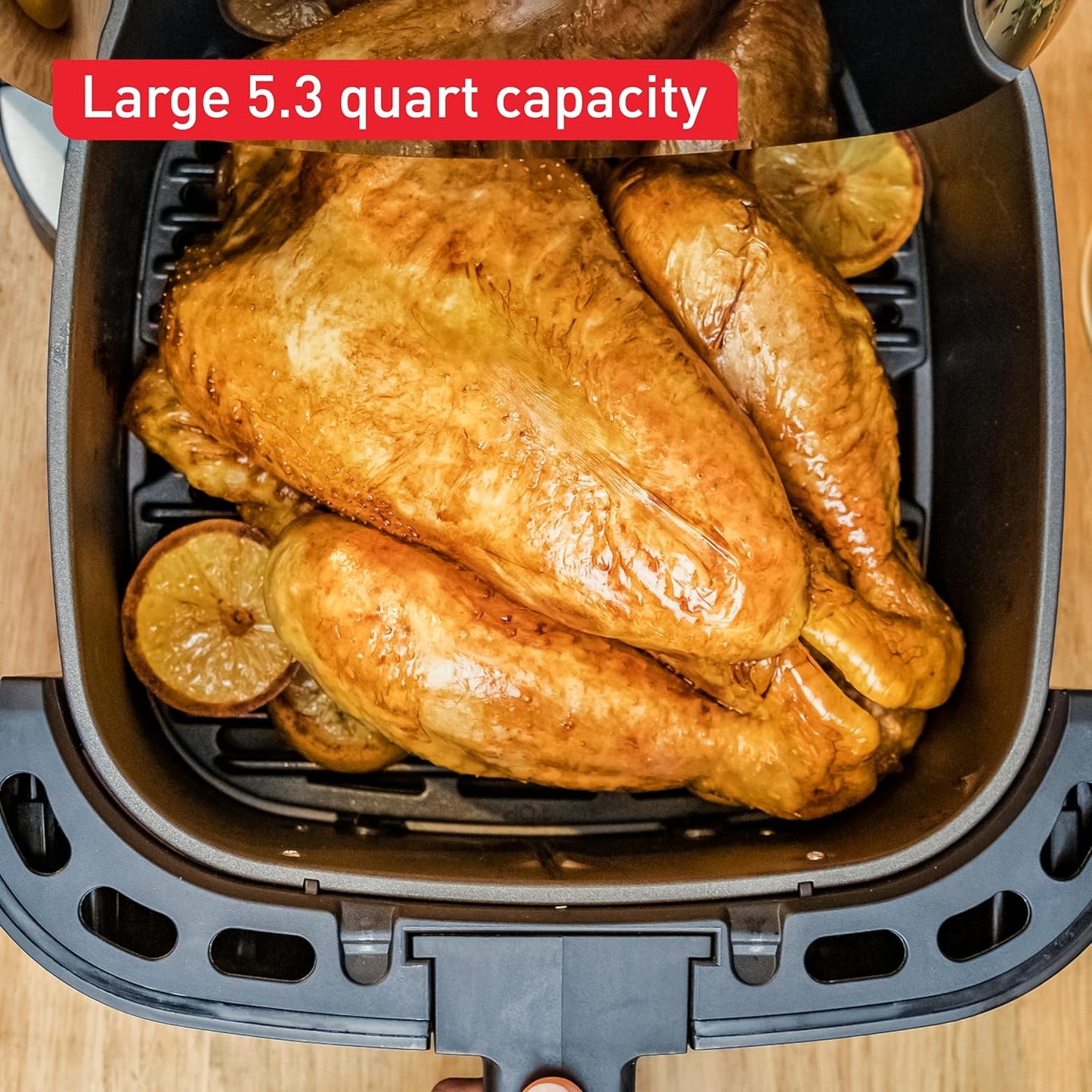 T-fal Easy Fry Max 5.3 qt Digital Air Fryer - 10 Cooking Programs, Touchscreen, Dishwasher-Safe, Fast & Healthy Cooking, Grey