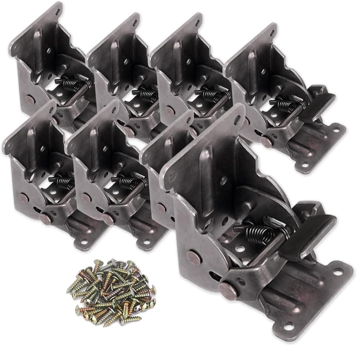 Table Bed Leg Support Brackets - 8 Pack Folding Lock Extension Brackets with Screws by TopDirect