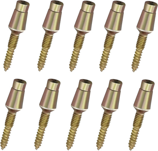 Tamper Proof Door Hinge Security Screws for Exterior Doors - 10-Pack
