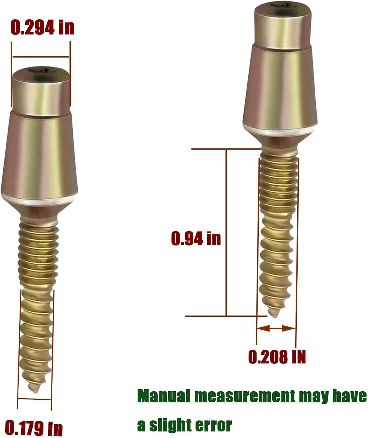 Tamper Proof Door Hinge Security Screws for Exterior Doors - 10-Pack