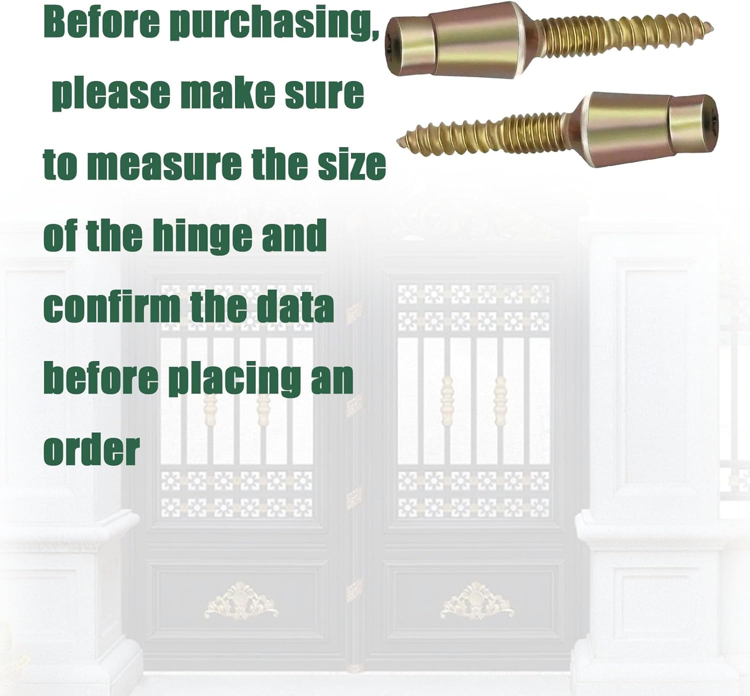Tamper Proof Door Hinge Security Screws for Exterior Doors - 10-Pack