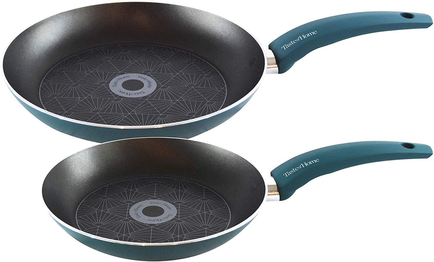 Taste of Home 2-Piece Non-Stick Aluminum Skillets Set - 9.5 and 11-inch