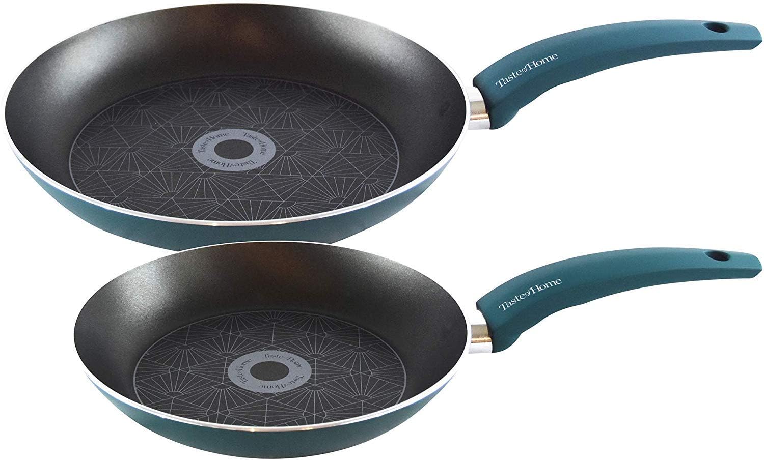 Taste of Home 2-Piece Non-Stick Aluminum Skillets Set - 9.5 and 11-inch