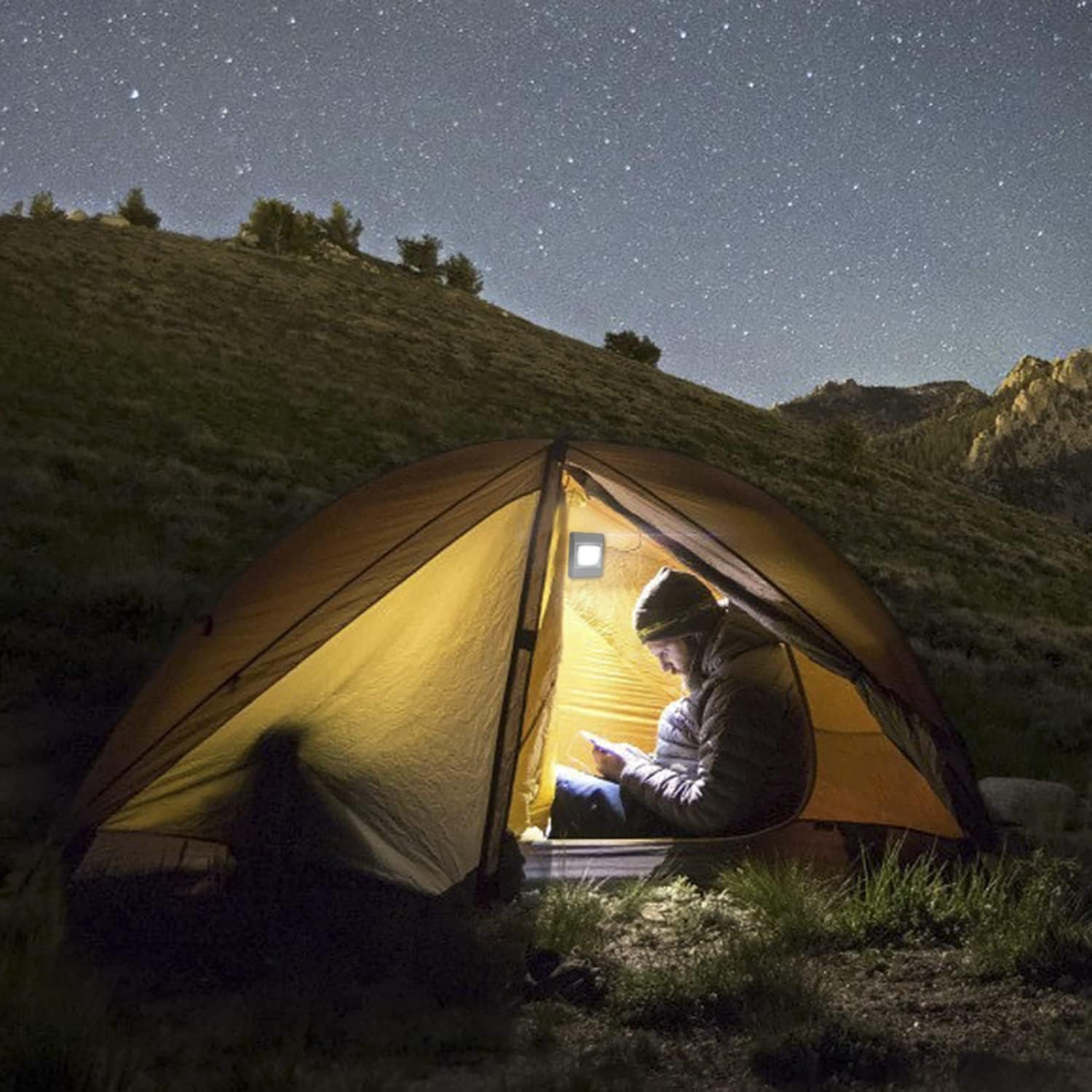 TBTeek Closet Light 4 Pack - Super Bright Battery Operated Stick Anywhere Nightlight for Closet, Shed, Attic - 200 LM Cob Led Lamp - Tap Lights for Emergency Situations