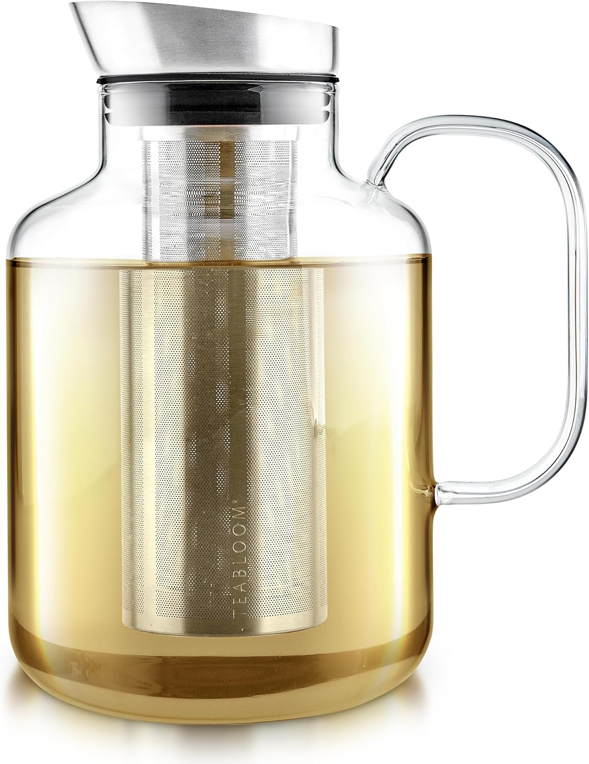 Teabloom Legacy Tea Maker: Extra-Large Borosilicate Glass Teapot, Kettle & Pitcher - 85 OZ - Multi-Brew for Hot Tea, Iced Tea, Cold Brew, Fruit Water
