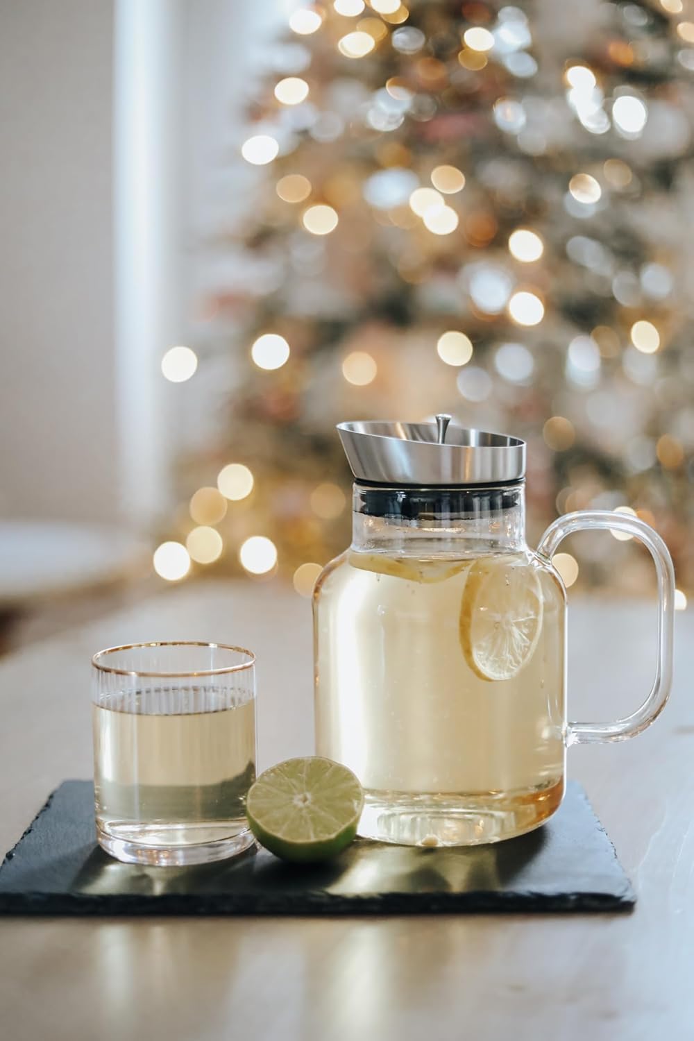 Teabloom Legacy Tea Maker: Extra-Large Borosilicate Glass Teapot, Kettle & Pitcher - 85 OZ - Multi-Brew for Hot Tea, Iced Tea, Cold Brew, Fruit Water