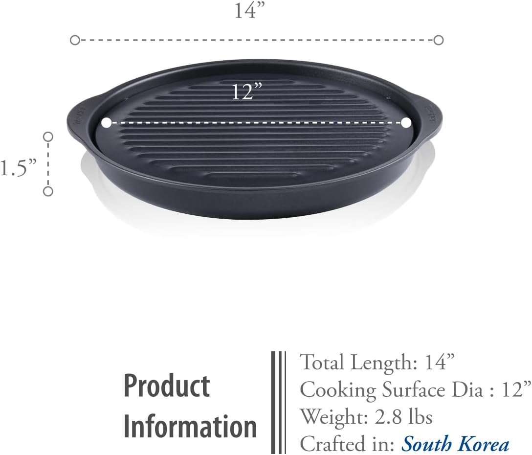TECHEF True Grill Pan Set - Nonstick Smokeless BBQ Grill with Dome Lid, Grill Plate, and Drip Tray
