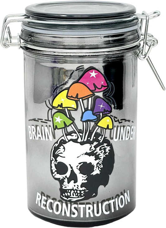 Ted Miller Innovation 6" Glass Jar with Clamping Lid for Brain Reconstruction