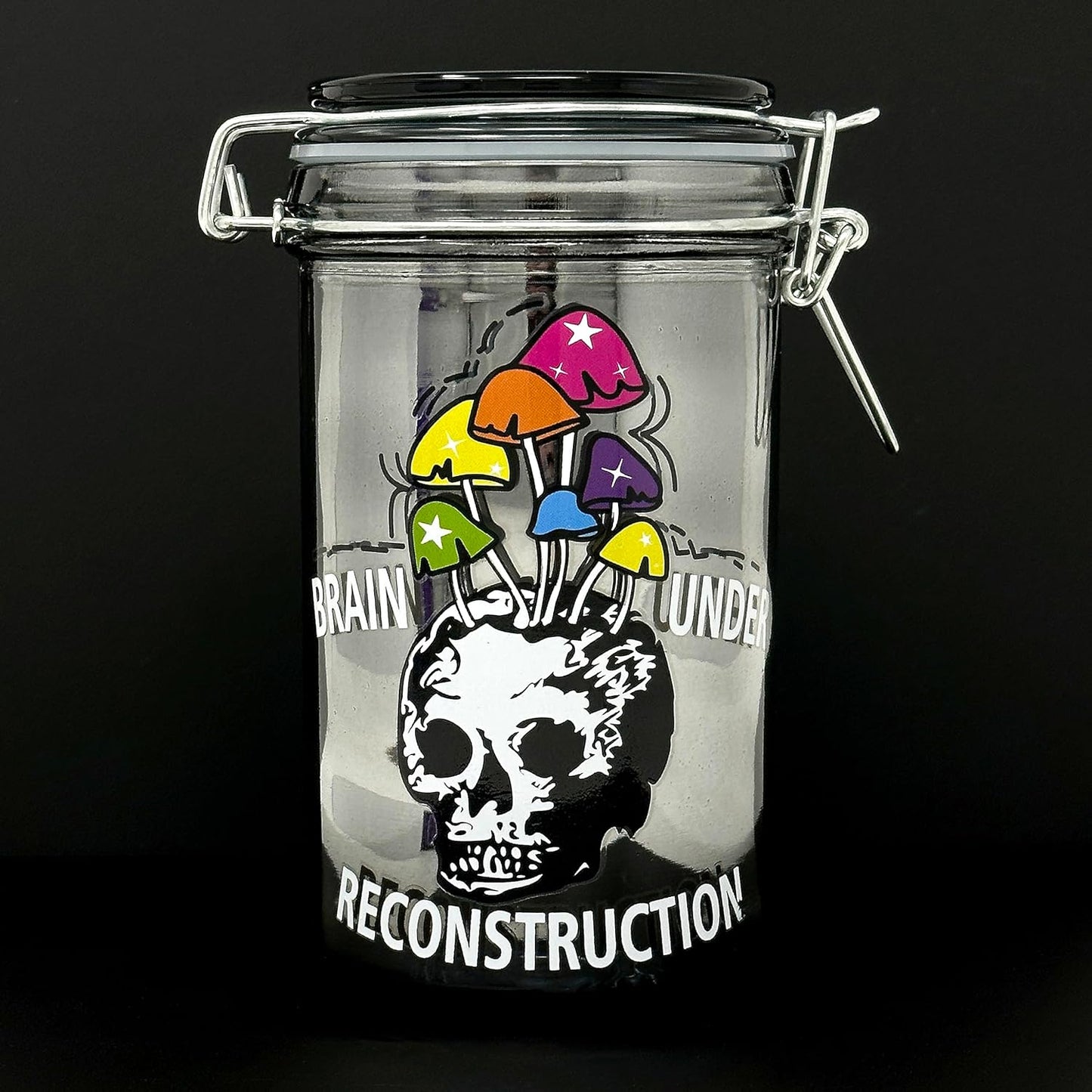 Ted Miller Innovation 6" Glass Jar with Clamping Lid for Brain Reconstruction