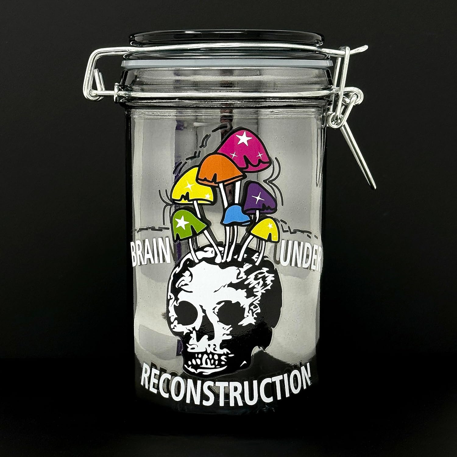 Ted Miller Innovation 6" Glass Jar with Clamping Lid for Brain Reconstruction