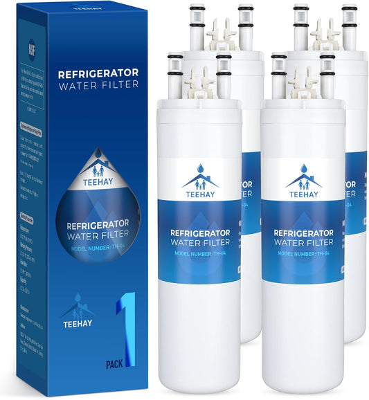 TEEHAY WF3CB Water Filter Replacement 4 Pack - Compatible with Frigidaire PureSource 3 WF3CB - Height 9 Inches - Replaces 706465, 242069601, 242086201 - AP4567491, PS3412266