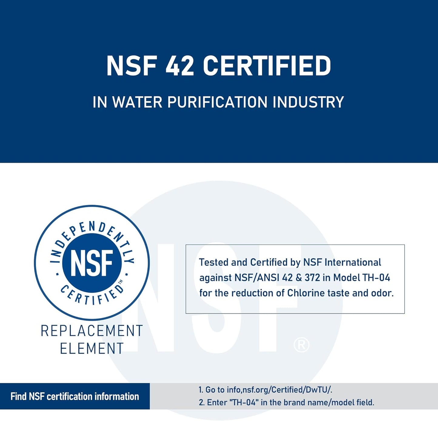 TEEHAY WF3CB Water Filter Replacement 4 Pack - Compatible with Frigidaire PureSource 3 WF3CB - Height 9 Inches - Replaces 706465, 242069601, 242086201 - AP4567491, PS3412266