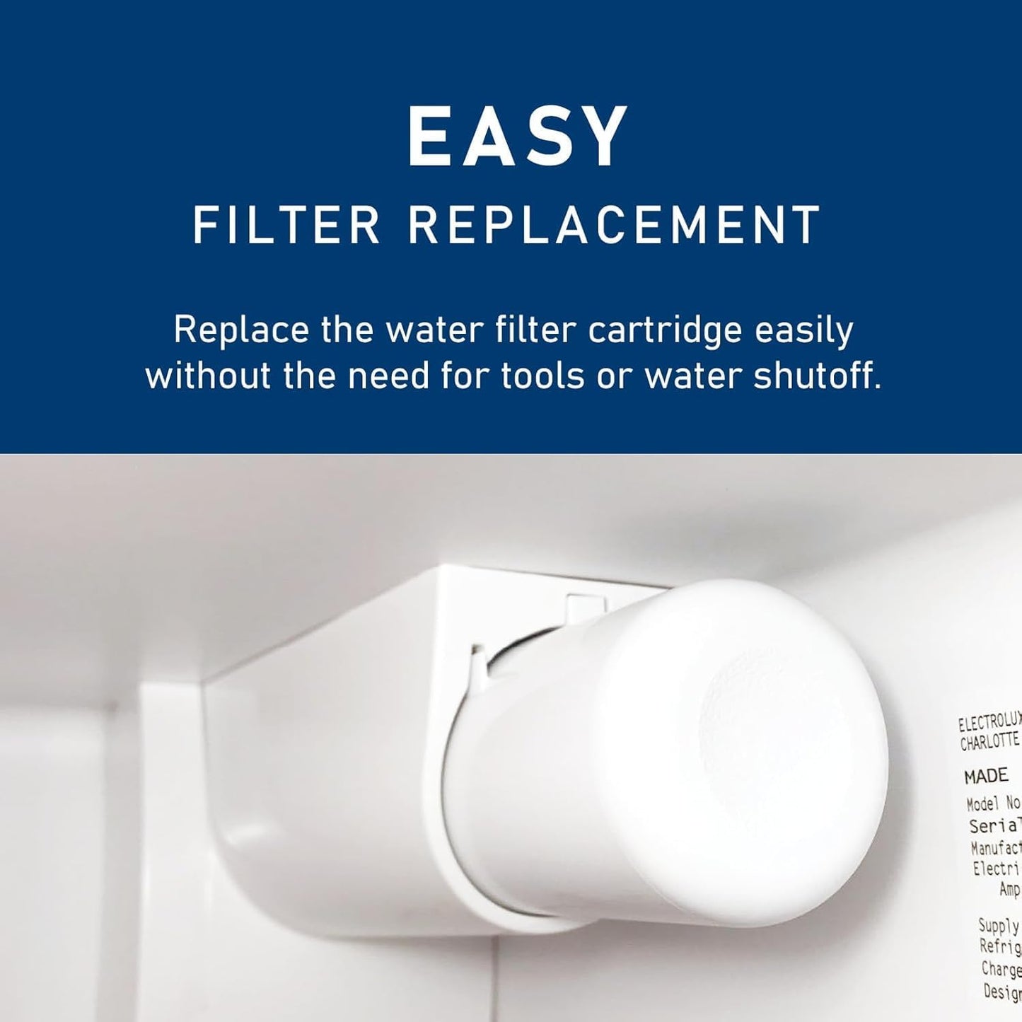TEEHAY WF3CB Water Filter Replacement 4 Pack - Compatible with Frigidaire PureSource 3 WF3CB - Height 9 Inches - Replaces 706465, 242069601, 242086201 - AP4567491, PS3412266
