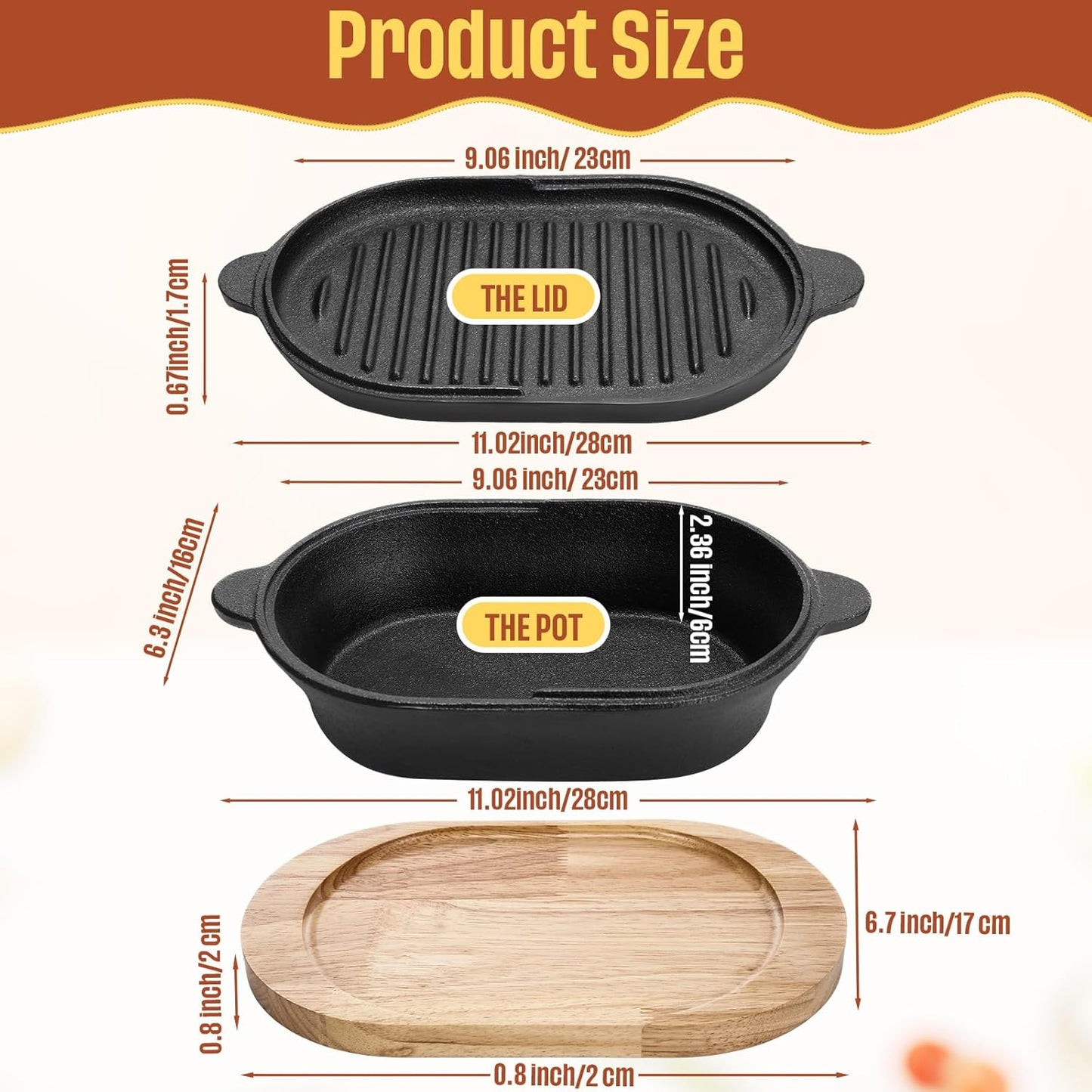 Teenyyou 2-in-1 Pre-Seasoned Cast Iron Bread Loaf Pan Set with Lid: Dutch Oven Pot and Cooking Pan for Homemade Sourdough Bread