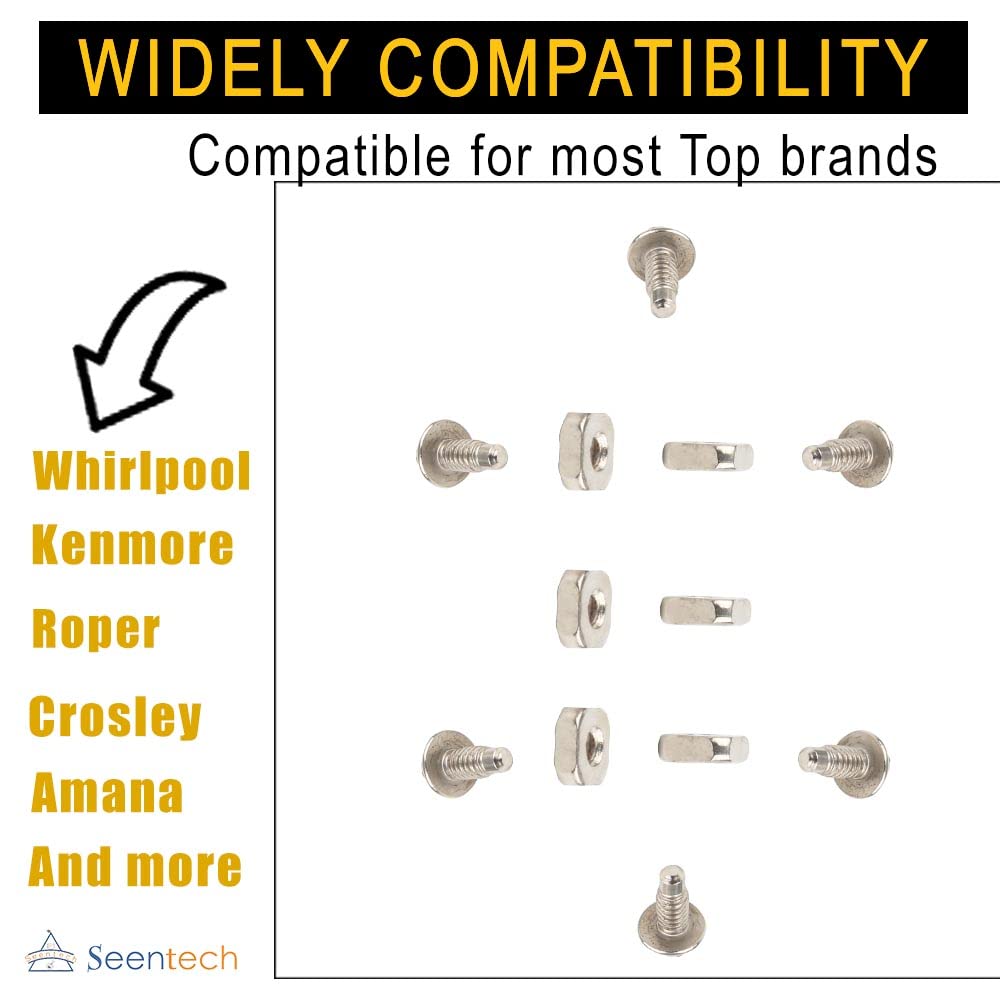 Terminal Block Screw Kit for Whirlpool Kenmore Dryers - Replaces 279393 279393D 279393VP - Pack of 6