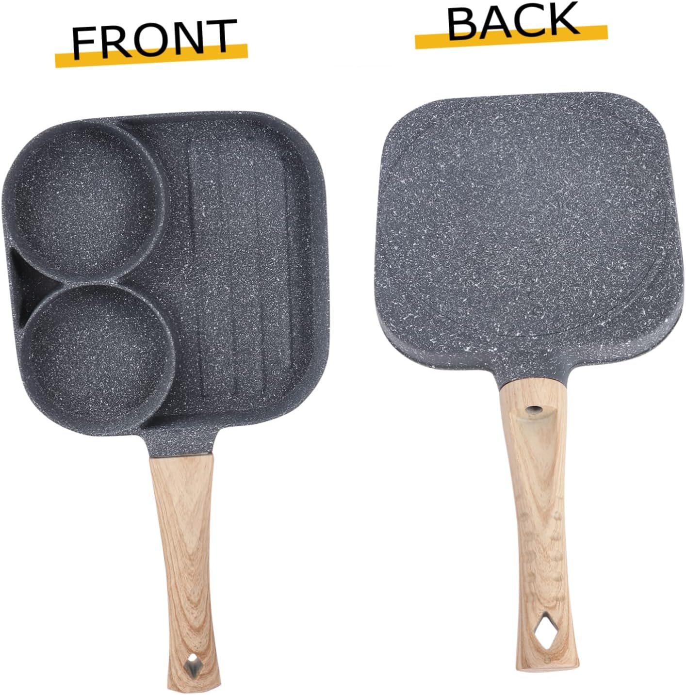 Thick Non-Stick Egg Sandwich Mould with Frying Pot and Hanging Hole