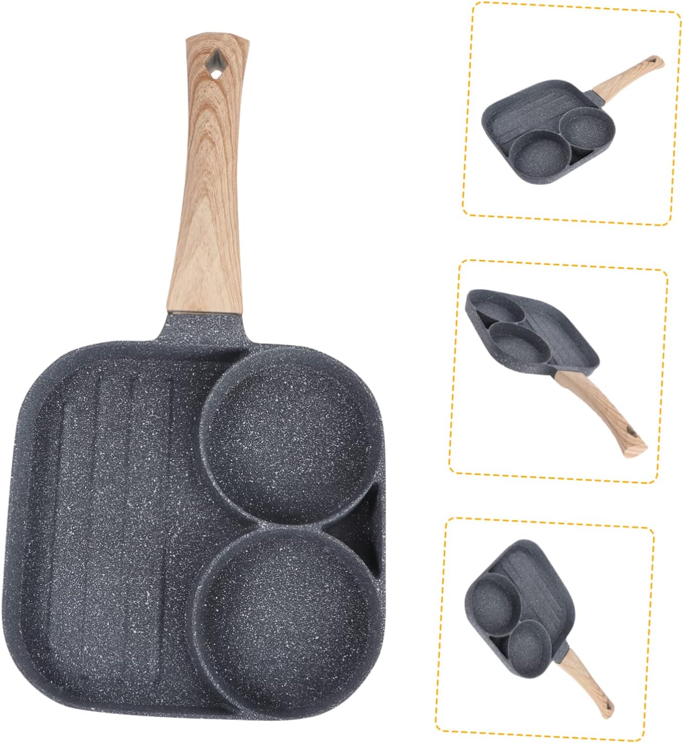 Thick Non-Stick Egg Sandwich Mould with Frying Pot and Hanging Hole