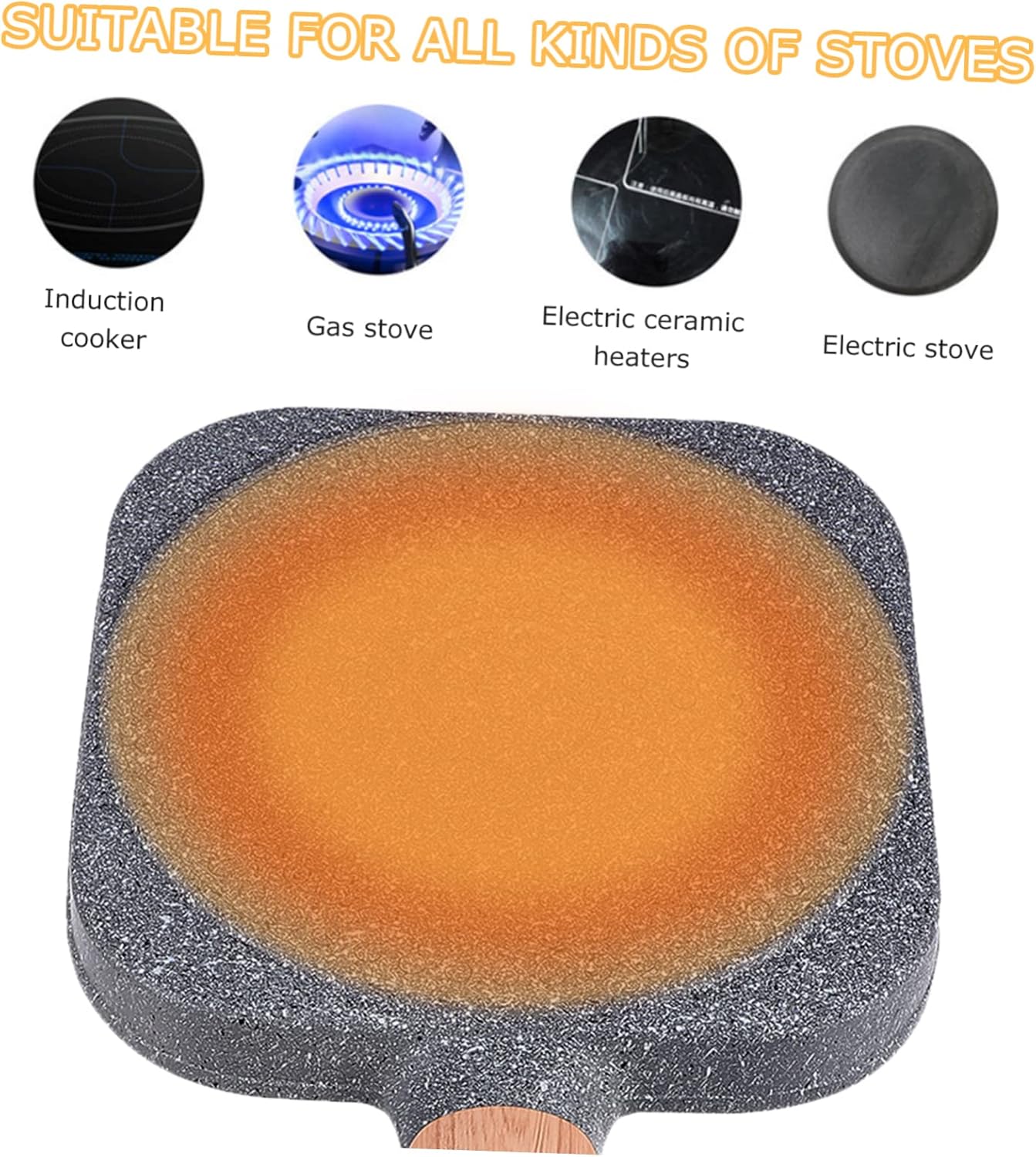 Thick Non-Stick Egg Sandwich Mould with Frying Pot and Hanging Hole
