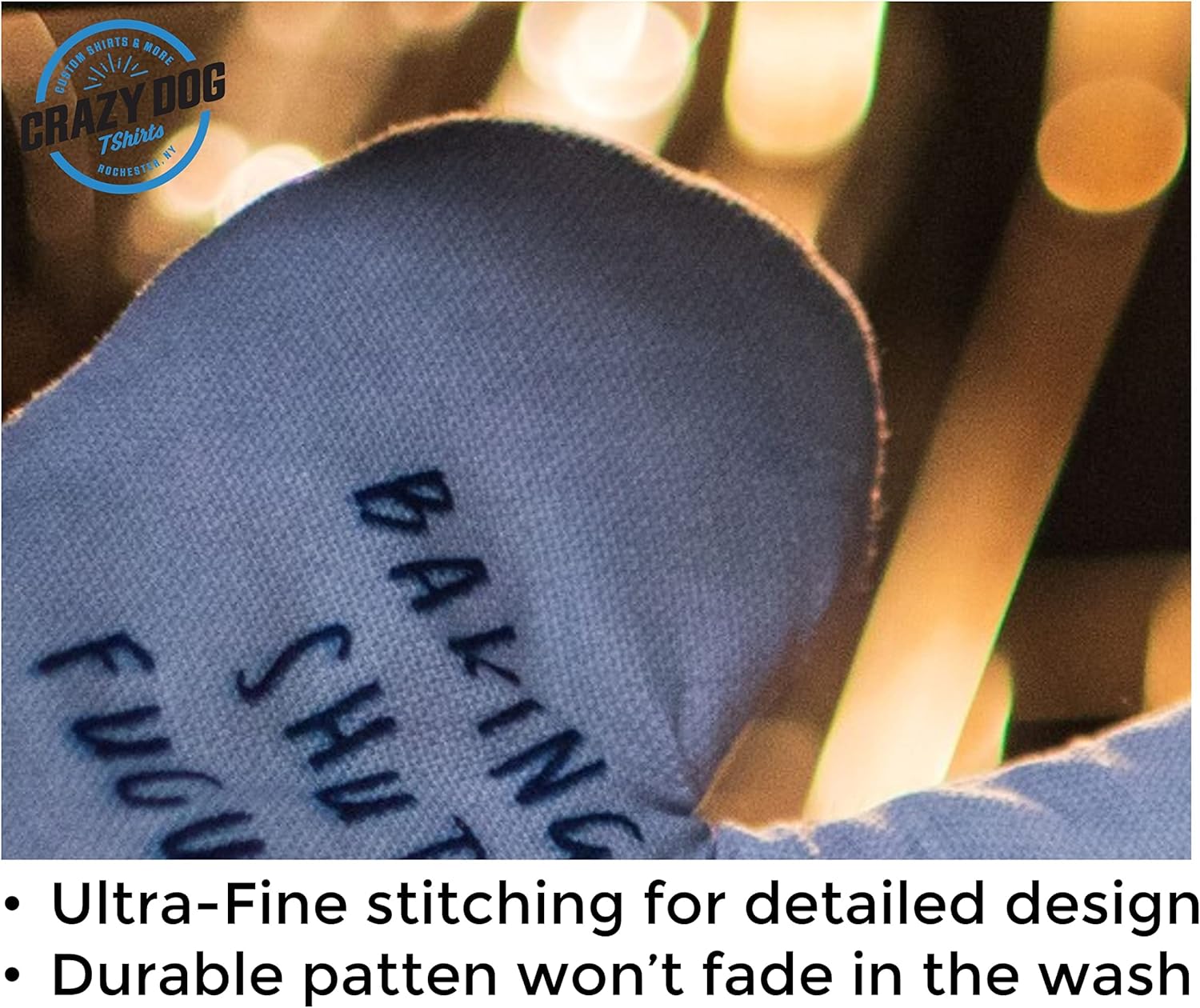 This Bitch Can Bake Funny Graphic Oven Mitt for Cooking and Baking - Novelty Kitchen Accessories in Orange