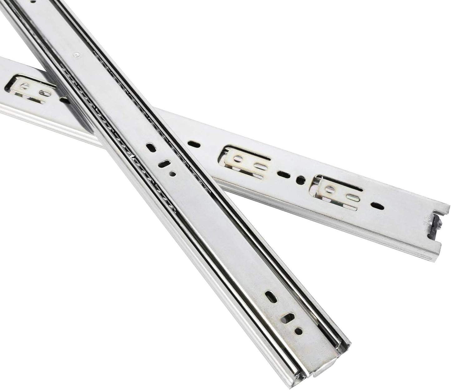 Tobinice 10 Pairs of 18" Heavy Duty Drawer Slides, 3-Section Full Extension, 100 LB Capacity