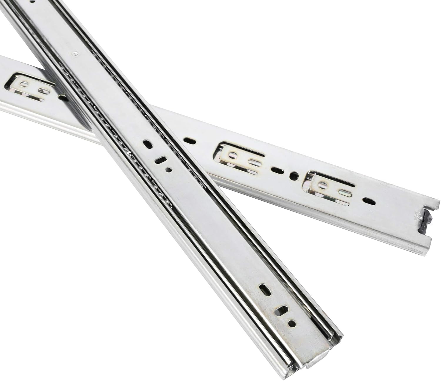 Tobinice 10 Pairs of 18" Heavy Duty Drawer Slides, 3-Section Full Extension, 100 LB Capacity