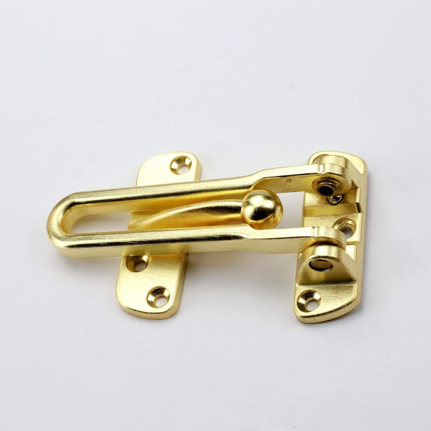 TOGU Solid Thicken Door Security Guard - Swing Bar Latch for Home, Apartment, Hotel - Burglar-Proof Padlock Clasp - Satin Gold