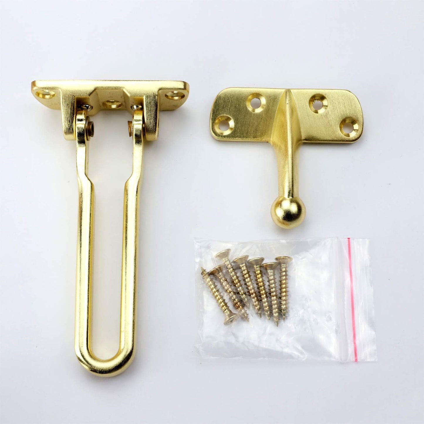 TOGU Solid Thicken Door Security Guard - Swing Bar Latch for Home, Apartment, Hotel - Burglar-Proof Padlock Clasp - Satin Gold