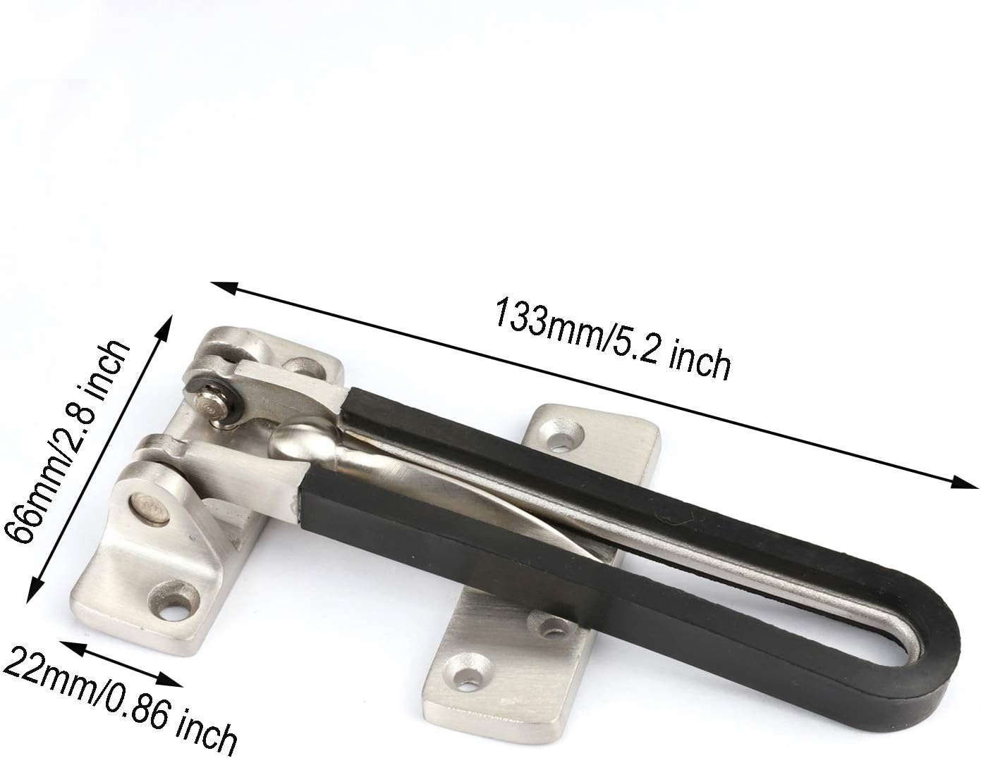 TOGU Swing Bar Lock for Thicken Door Security with Burglar-Proof Padlock - Prevent Unauthorized Entry in Home, Apartment, Hotel, Dormitory