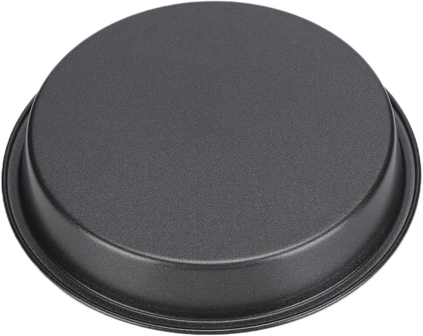 TOPINCN 2-Pack Non Stick Carbon Steel Deep Pizza Pans - 6 Inch Baking Pan Set for Kitchen & Bakery