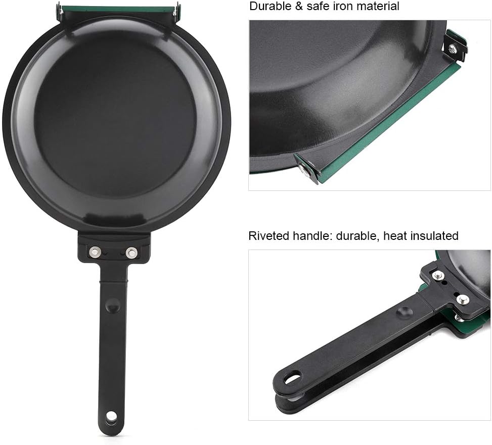 TOPINCN Nonstick Egg Pancake Pan for Gas Stove and Induction Cooktop - Versatile Breakfast Skillet for Eggs, Crepes, and More