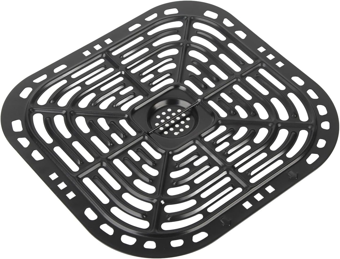 TOPINCN Stainless Steel Air Fryer Grill Crisper Plate - Replacement Tray for Air Fryer (24x23cm)