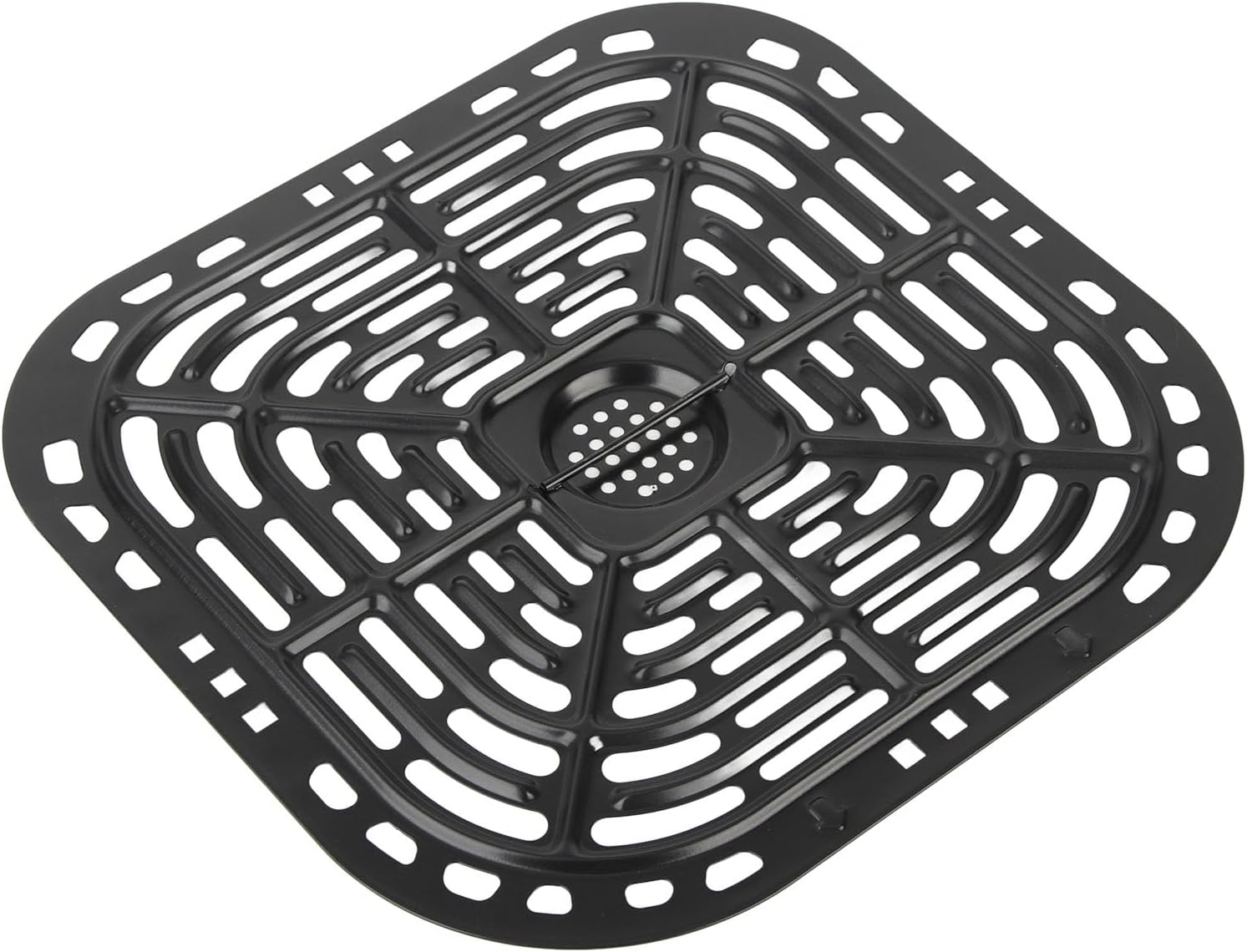 TOPINCN Stainless Steel Air Fryer Grill Crisper Plate - Replacement Tray for Air Fryer (24x23cm)
