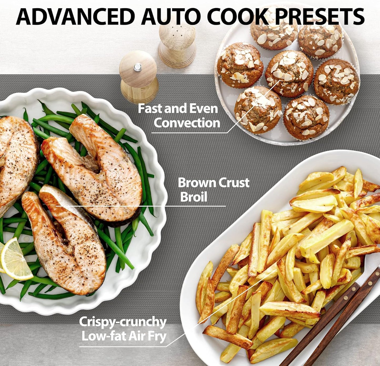 TOSHIBA 8-in-1 Air Fryer Combo Microwave Oven with Convection, Broil, Odor Removal, Mute Function - 1.0 Cu.ft, Black Stainless Steel