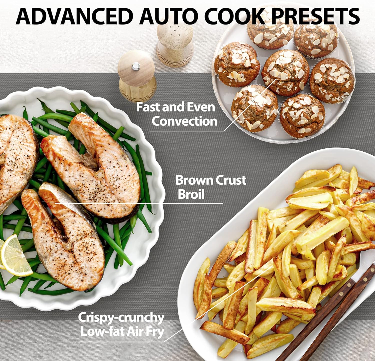 TOSHIBA 8-in-1 Air Fryer Combo Microwave Oven with Convection, Broil, Odor Removal, Mute Function - 1.0 Cu.ft, Black Stainless Steel