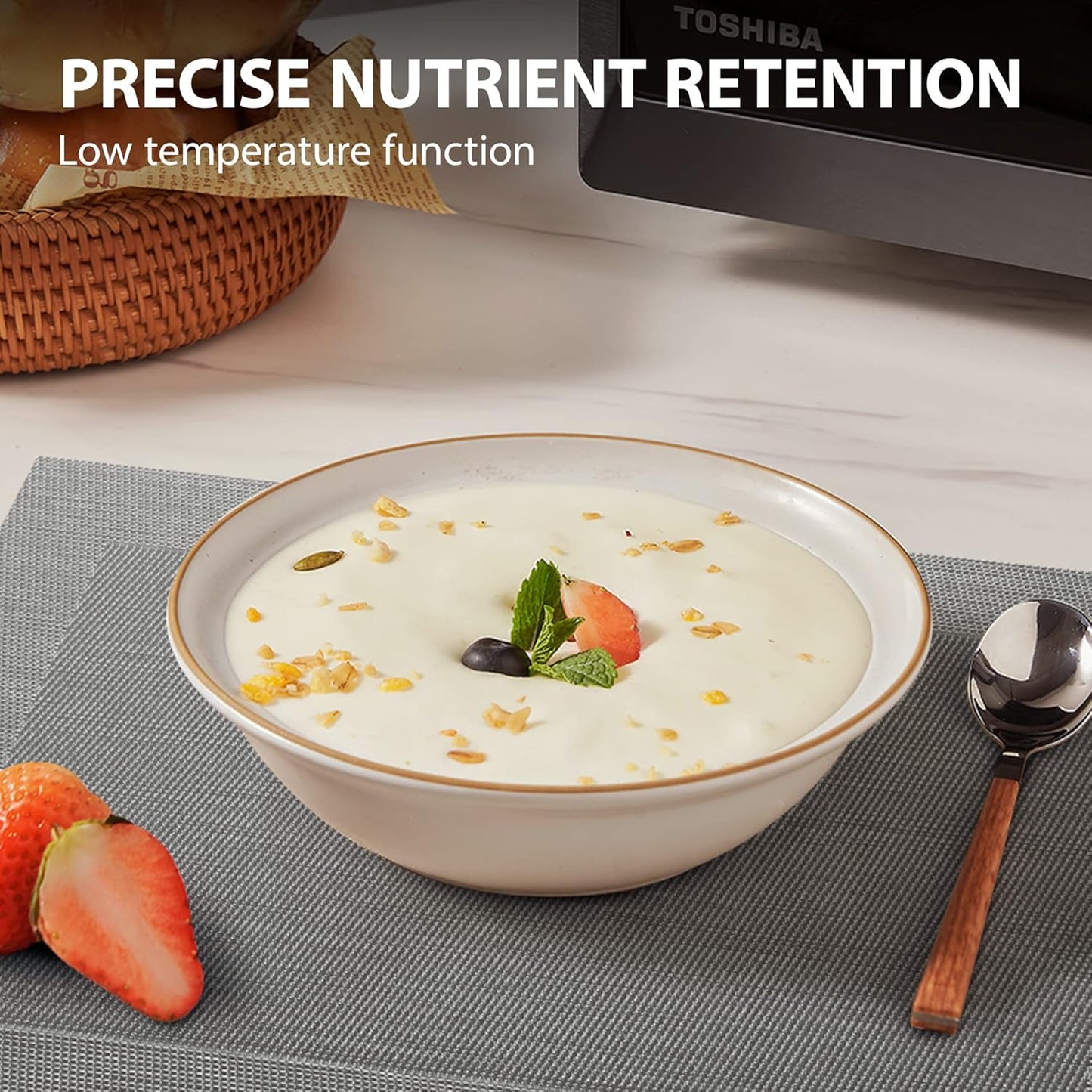 TOSHIBA 8-in-1 Air Fryer Combo Microwave Oven with Convection, Broil, Odor Removal, Mute Function - 1.0 Cu.ft, Black Stainless Steel