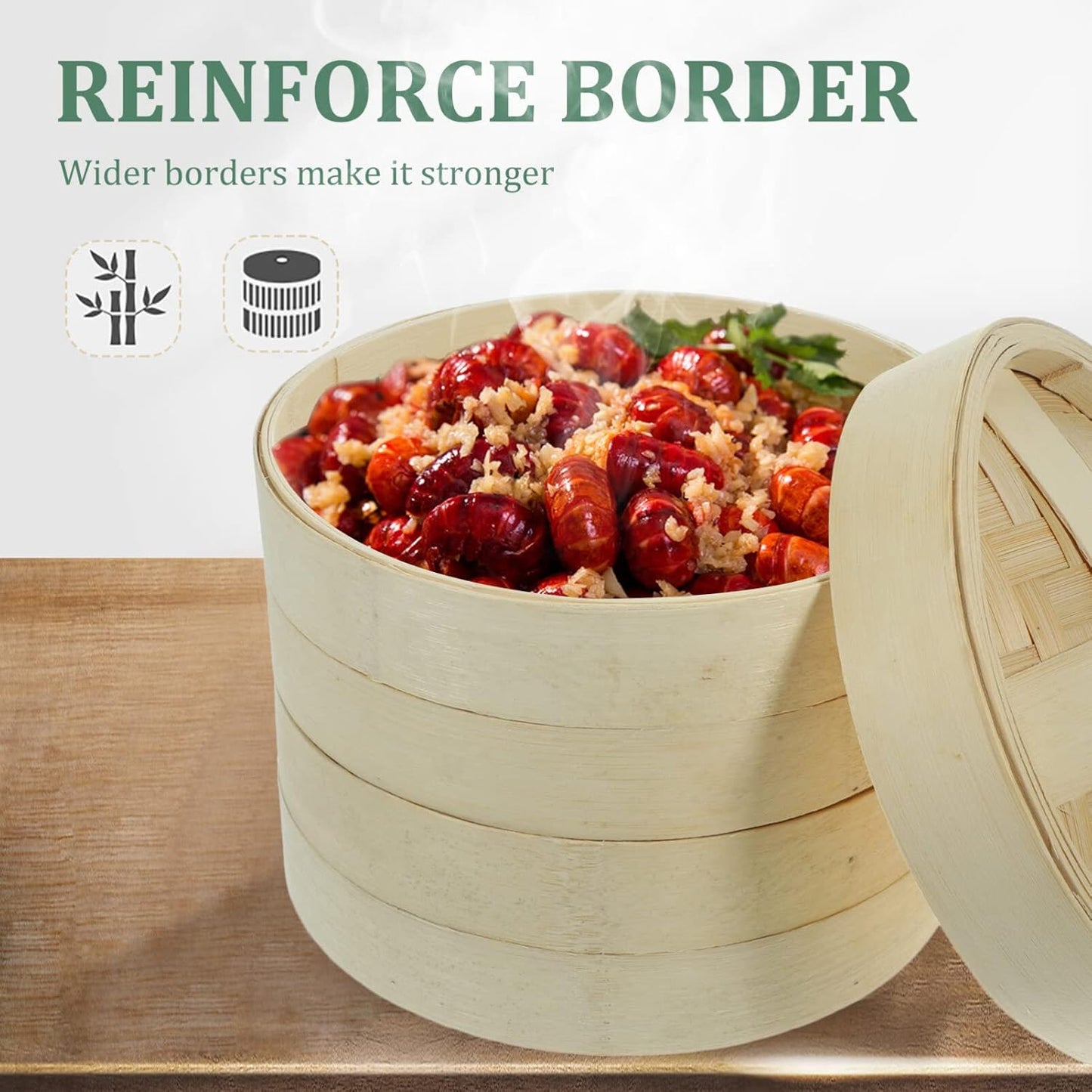 Traditional Chinese Bao Steamer Set - Includes Steam Basket, Egg Steamer, and Cookware for Steamed Buns and Dim Sum