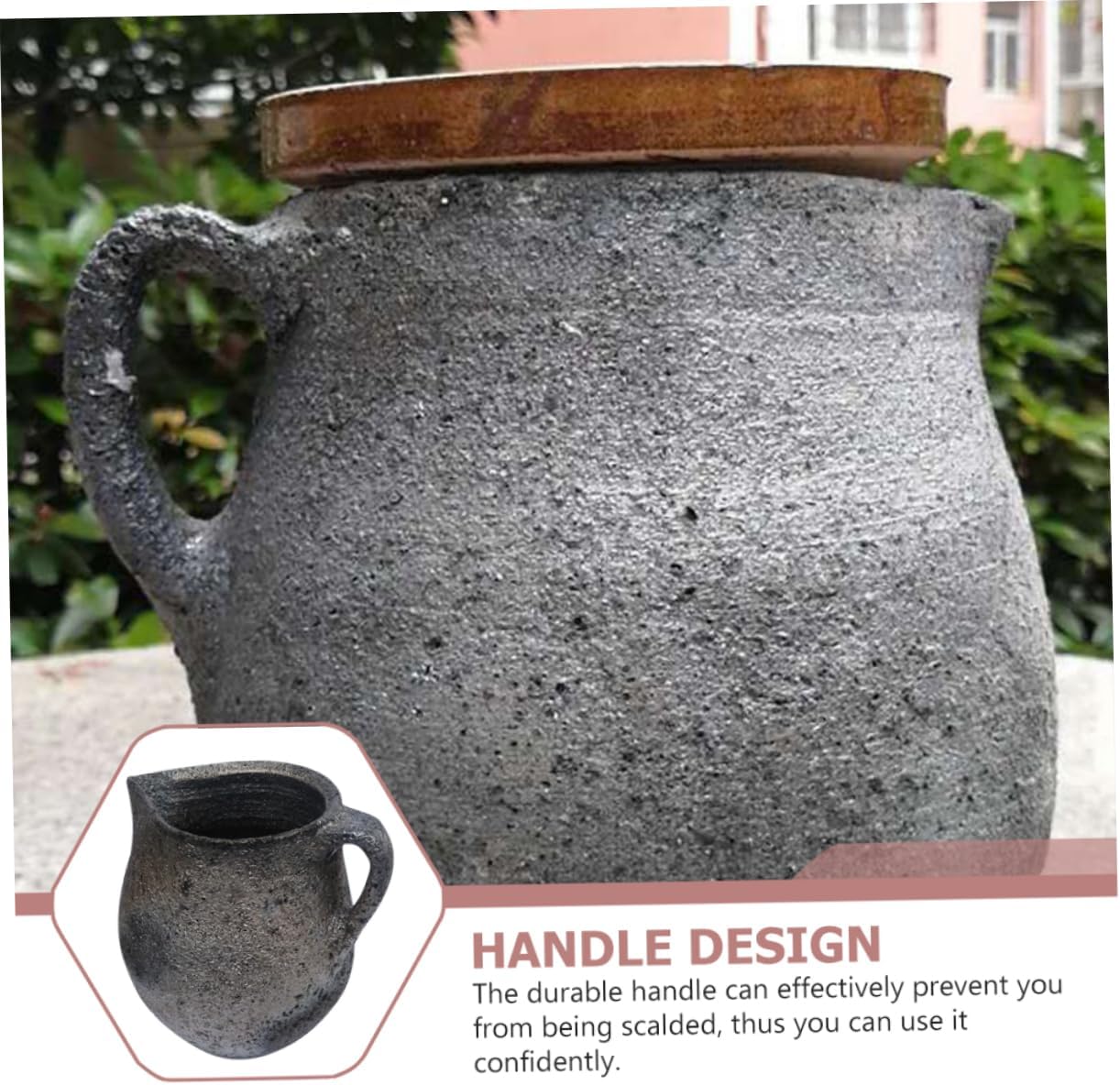Traditional Chinese Medicine Soup Pot for Cooking and Steaming - Clay Casserole Stew Cooker for Kitchen Bowls
