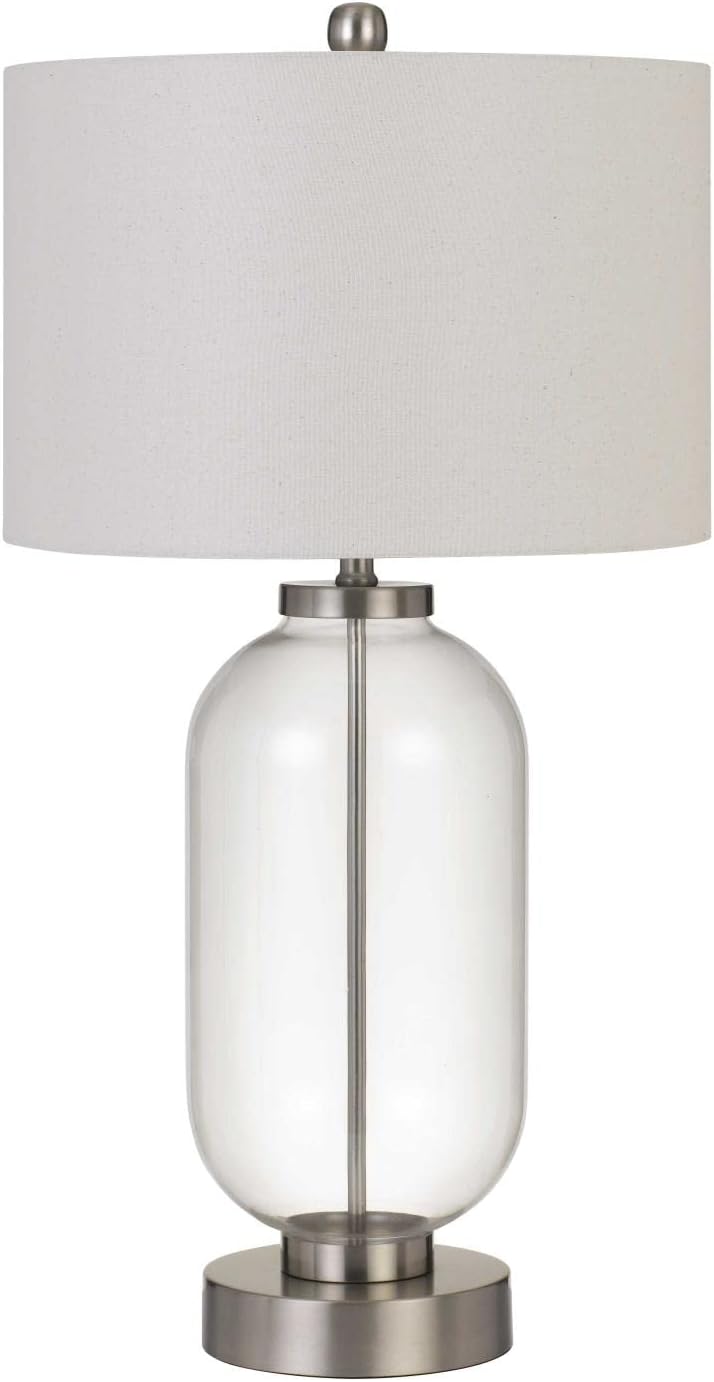 Transitional Sycamore Collection Table Lamp in Pewter, Nickel, Silver Finish - 18.00