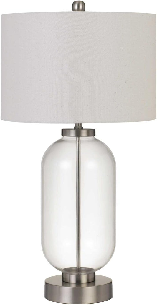 Transitional Sycamore Collection Table Lamp in Pewter, Nickel, Silver Finish - 18.00