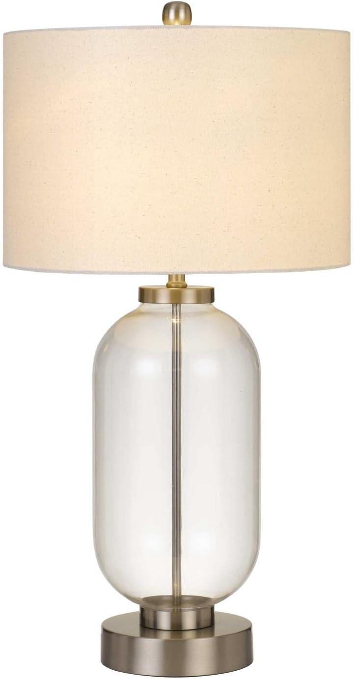 Transitional Sycamore Collection Table Lamp in Pewter, Nickel, Silver Finish - 18.00