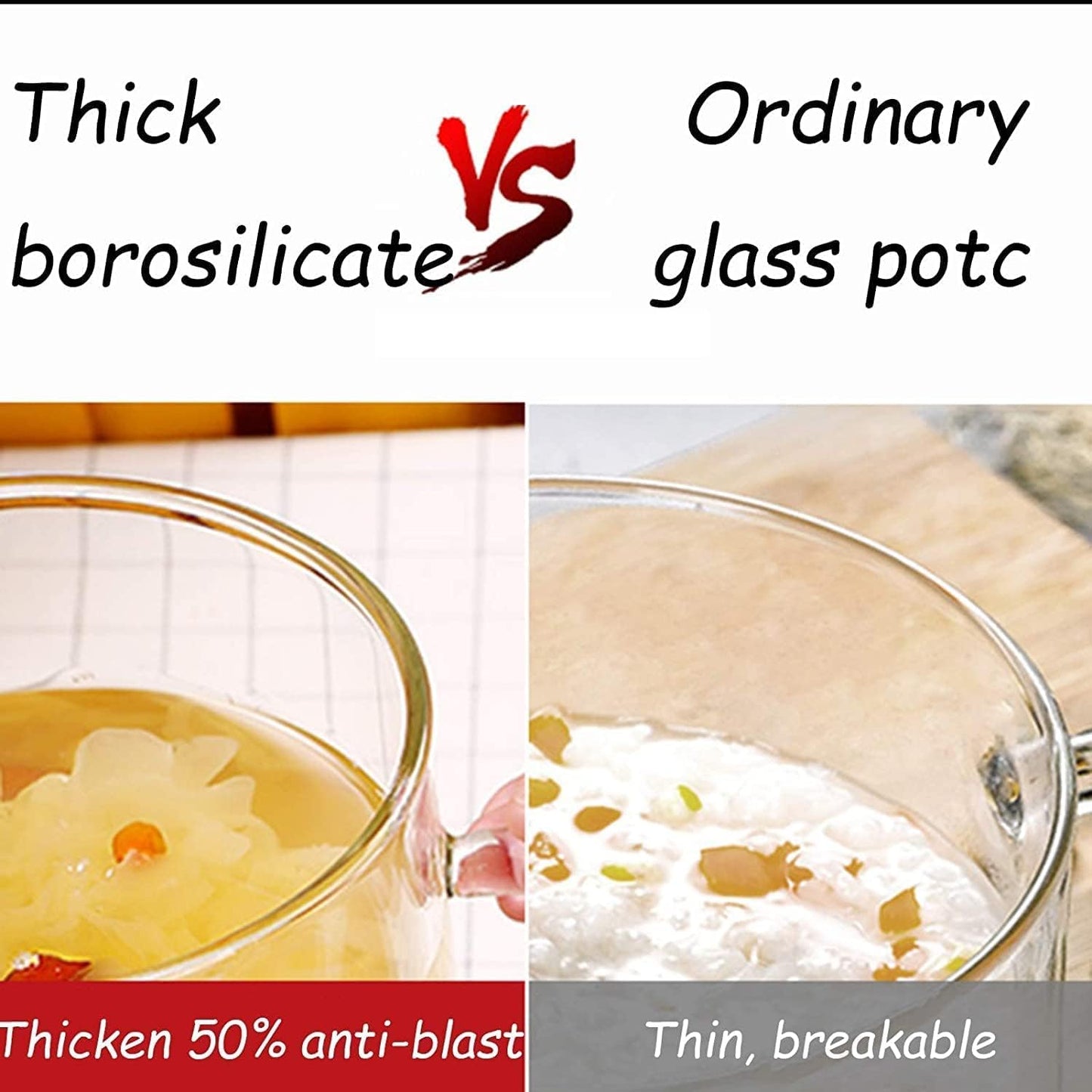 Transparent Glass Saucepan with Cover - 2.5L Borosilicate Nonstick Pot for Stovetop Cooking of Pasta, Noodles, Chocolate - Heat-Resistant Milk Pan