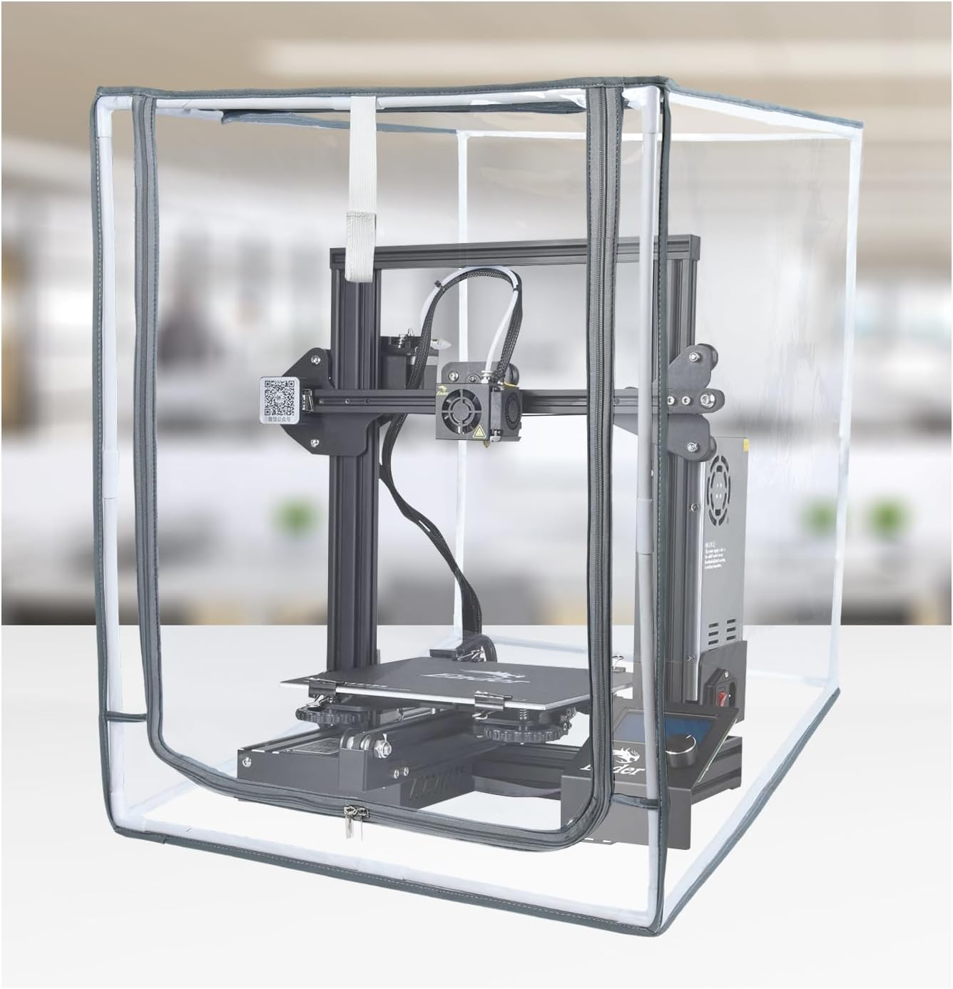 Transparent Waterproof Fireproof Enclosure for Creality Ender 3D Printer Series - NUENSS-ROR Protective Cover for Ender 3, V2, V3, KE, and SE