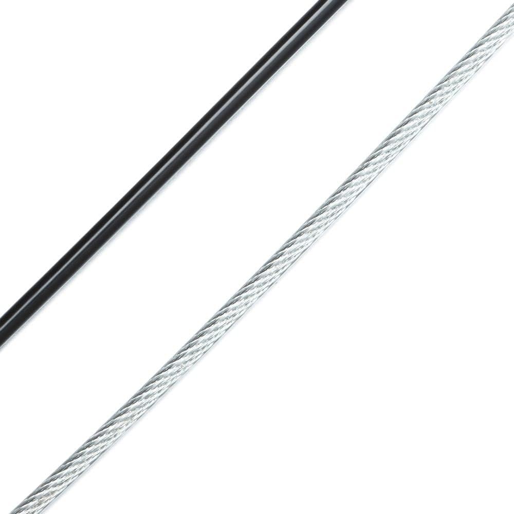 Travel Luggage Security Cable Lock Set - 2PCS 100CM Braided Steel Wire Rope with Double Loop by Andy's Orchids