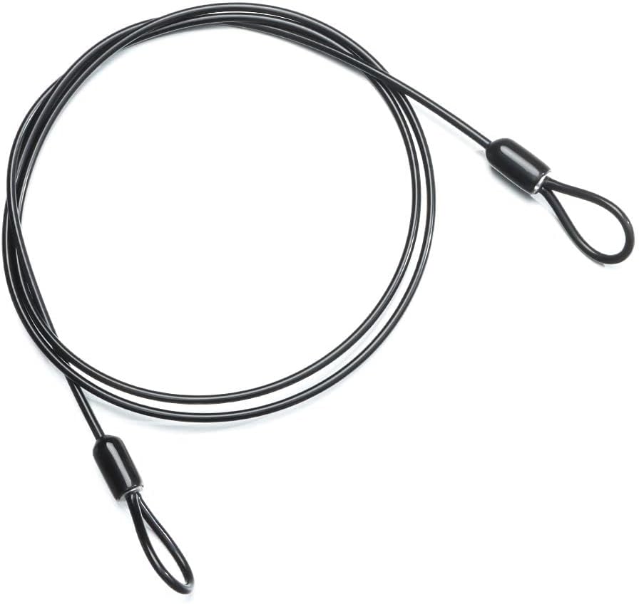 Travel Luggage Security Cable Lock Set - 2PCS 100CM Braided Steel Wire Rope with Double Loop by Andy's Orchids